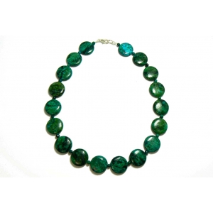 Large Blue Chrysocolla Beaded Necklace